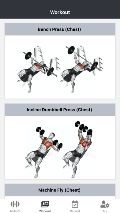 Weight Workout Screenshot