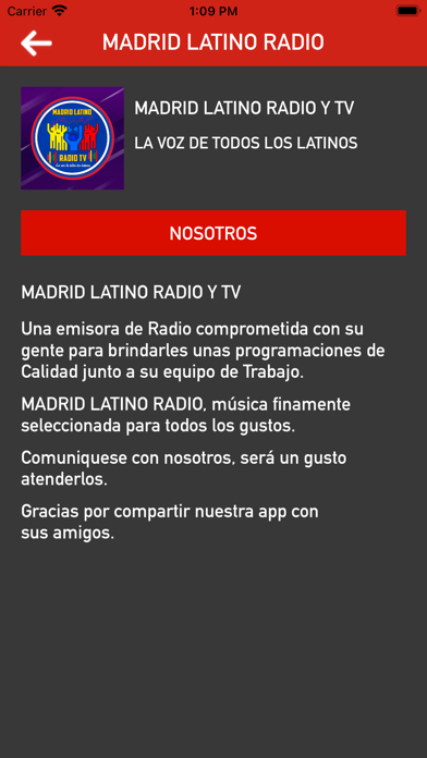 MADRID LATINO RADIO Y TV Screenshot
