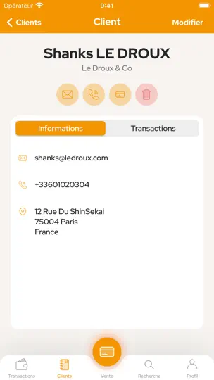 Capture d'écran de Crédit Mutuel Monetico Mobile+ sur iPhone 6
