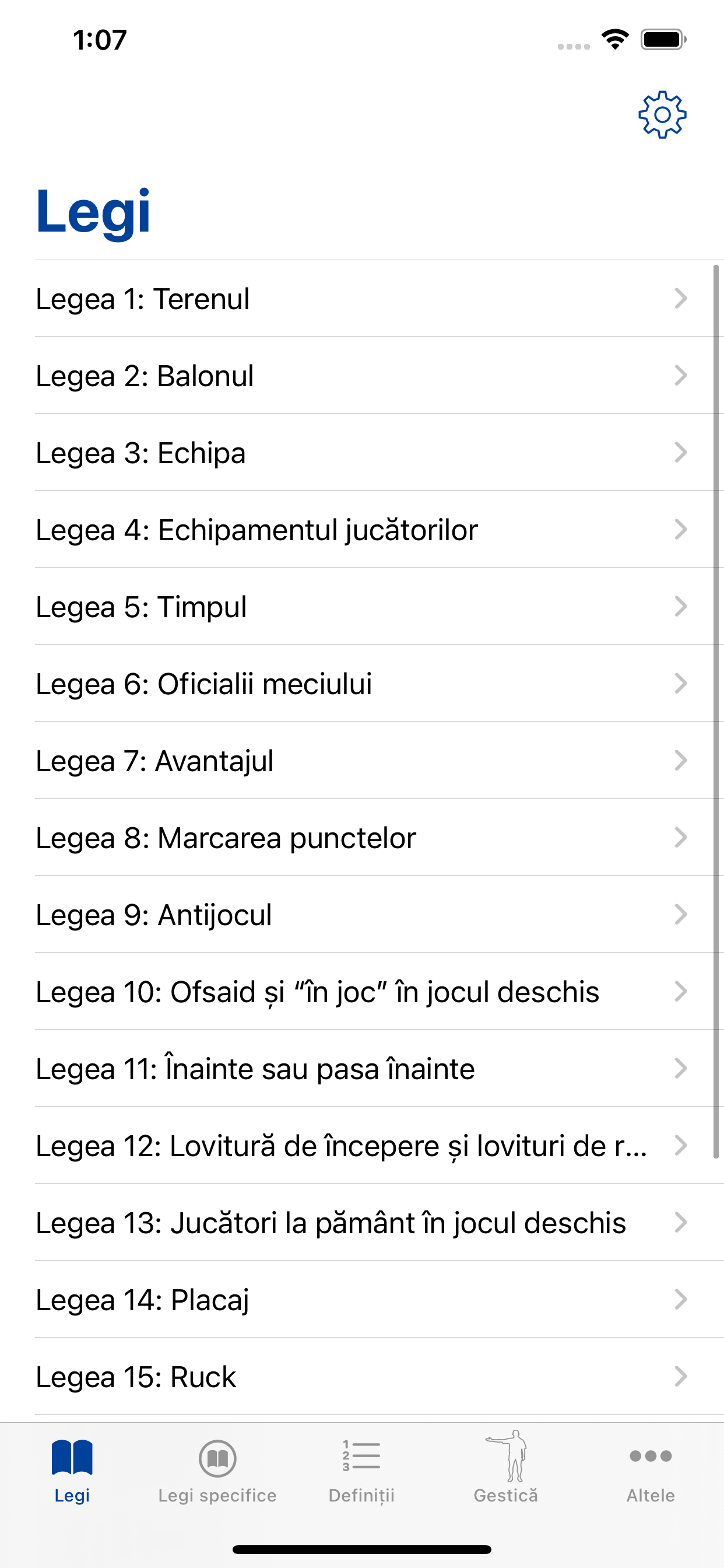 World Rugby: Legile Jocului
