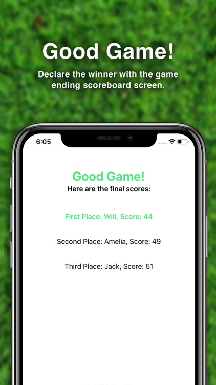 PuttPutt Mini Golf Score Card