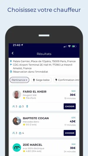 Eurecab Chauffeur Privé VTC screenshot 3