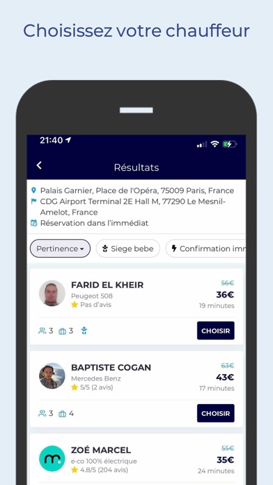 Screenshot #3 pour Eurecab Chauffeur Privé VTC