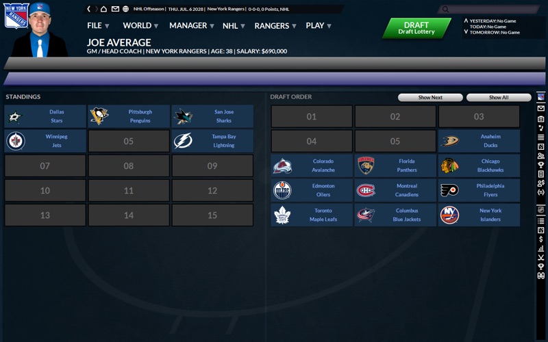 franchise hockey manager 7 iphone screenshot 4