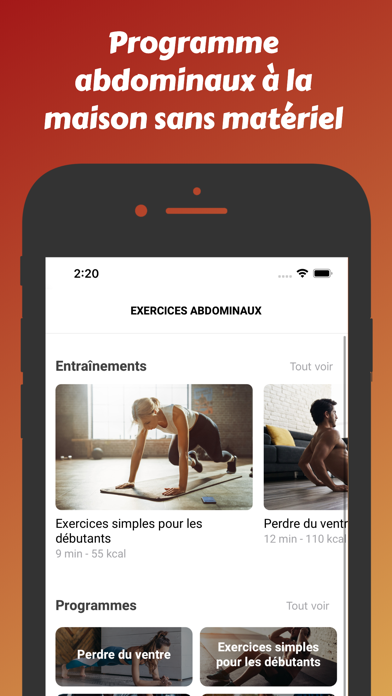 Screenshot #2 pour Abdos faciles à la maison