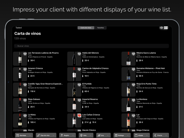 Wine Advisor for restaurants