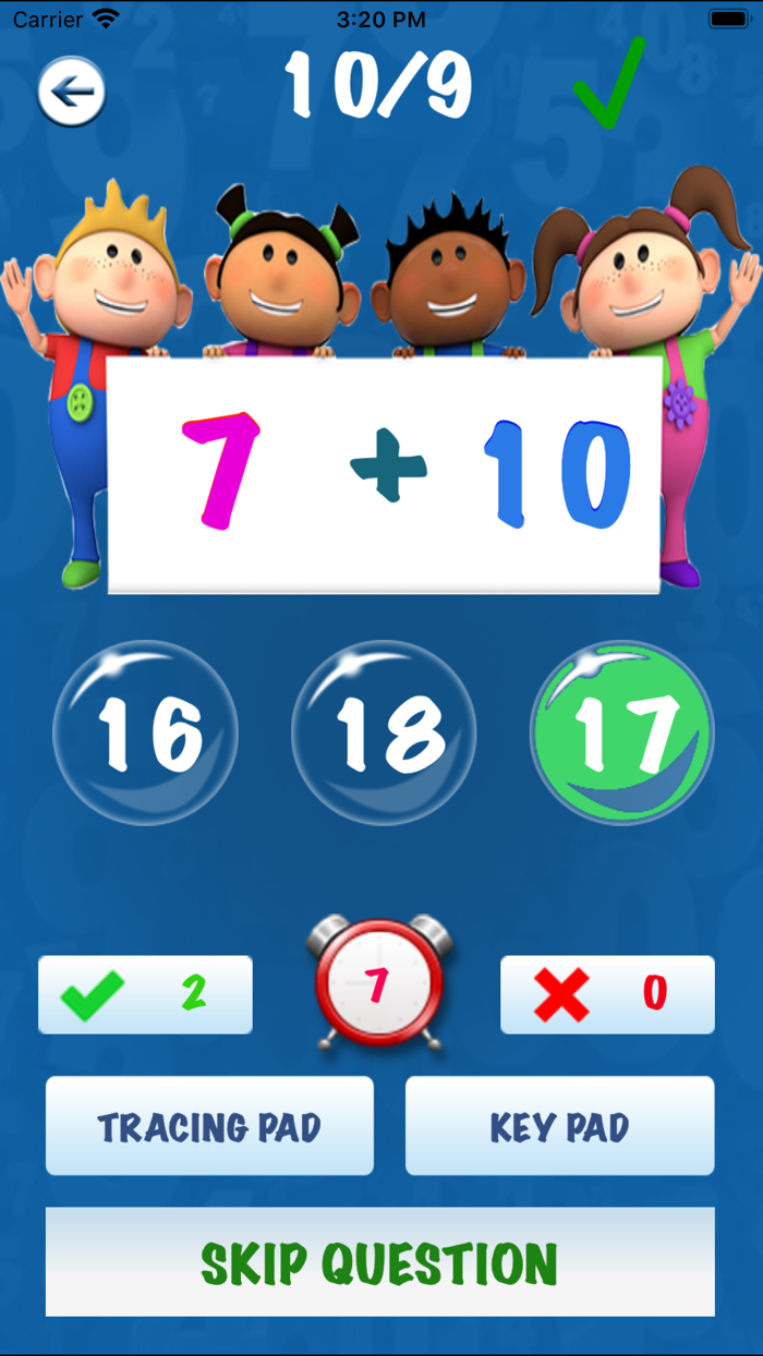 Math educational app for kids