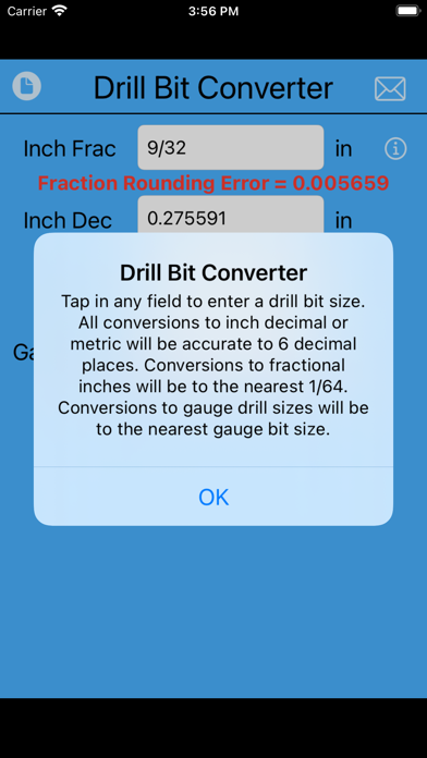 Drill Bit Converter Screenshot