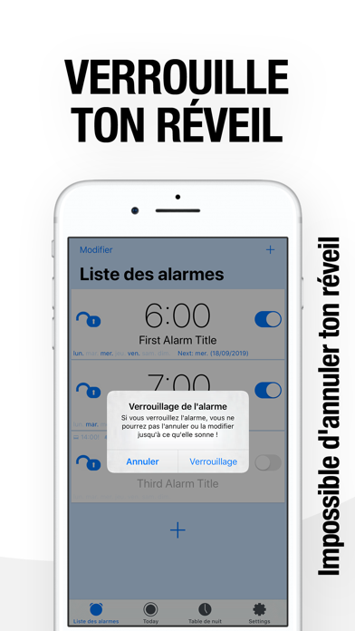 Screenshot #2 pour Lockable Alarm Clock