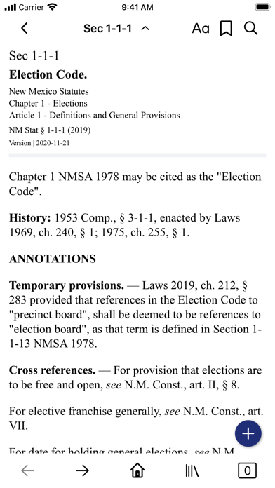 New Mexico Statutes Screenshot
