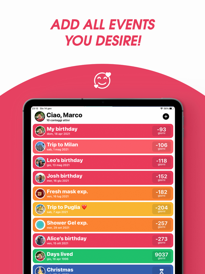 WhatCounts - Countdown App
