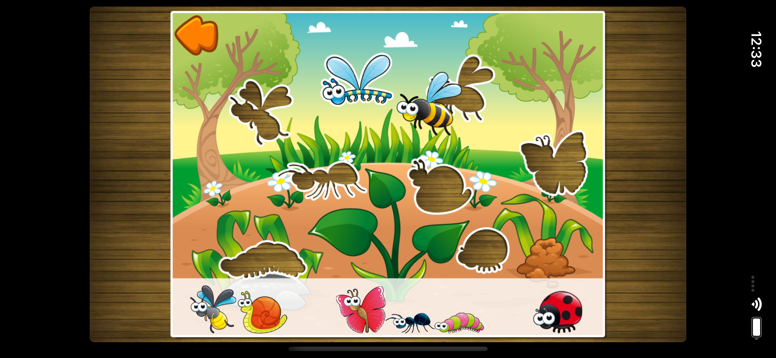 子供の動物のパズルゲーム