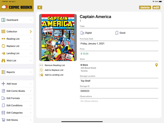 Screenshot #6 pour Comic Books Collector