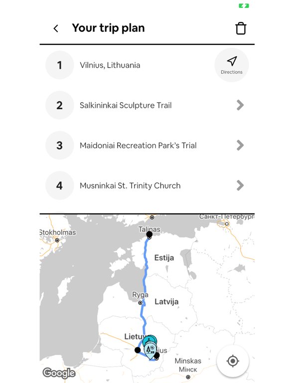 Screenshot #4 pour Baltic Trip Planner