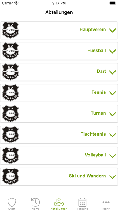 SV Gablingen e.V. Screenshot