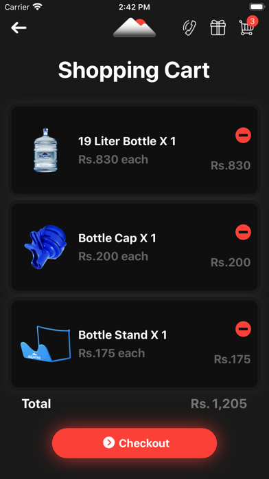 Aquafina Bulk Delivery Screenshot