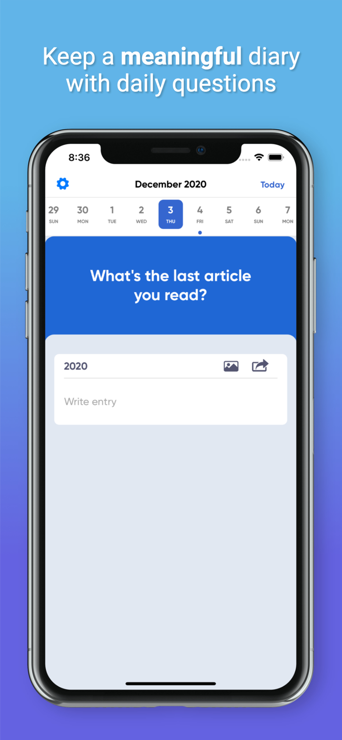 Question Diary - Daily Journal