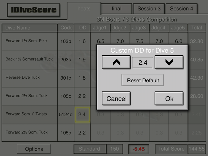 iDiveScore