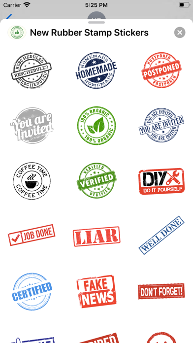 New Rubber Stamp Stickers Screenshot