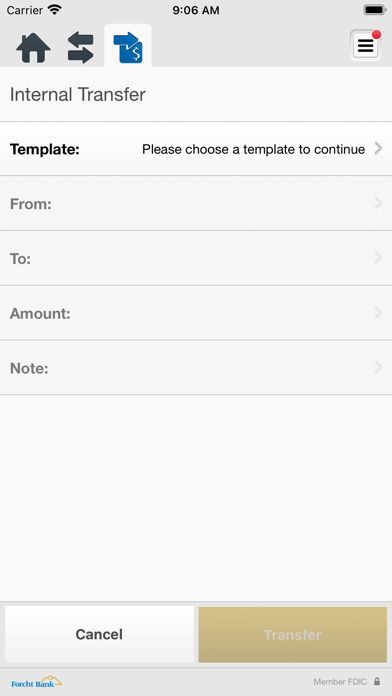 Forcht Bank Mobile Business Screenshot