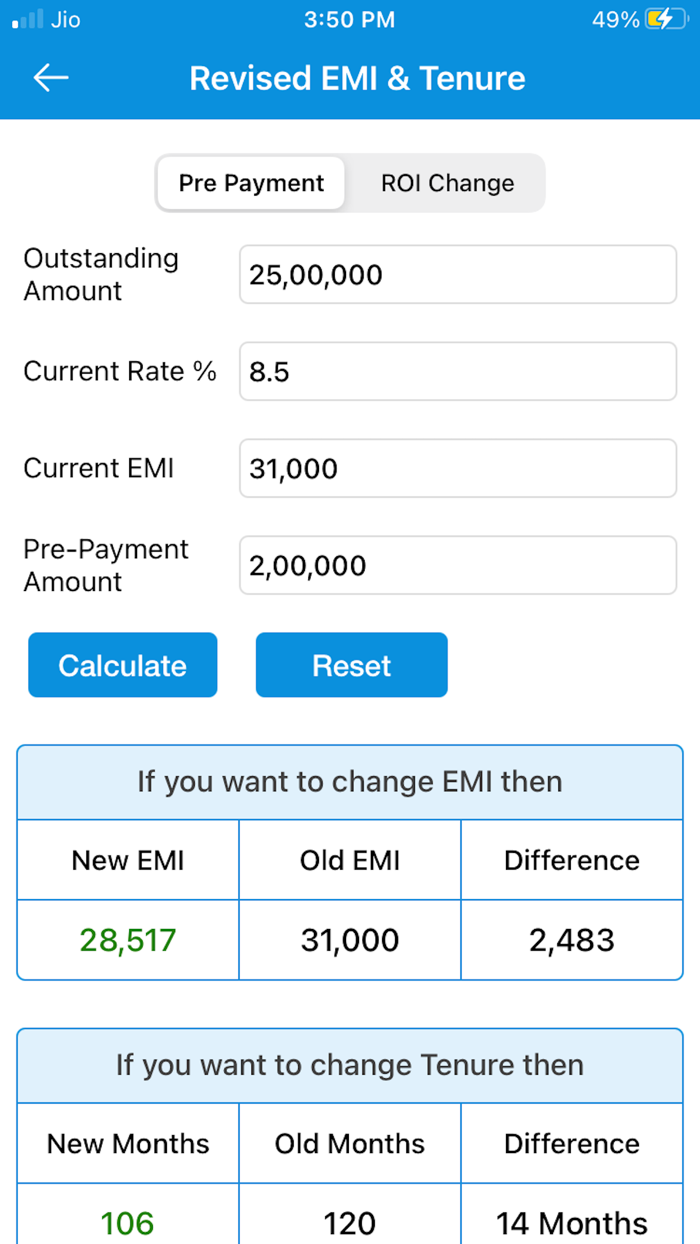 EMI Calculator  Loan Manager