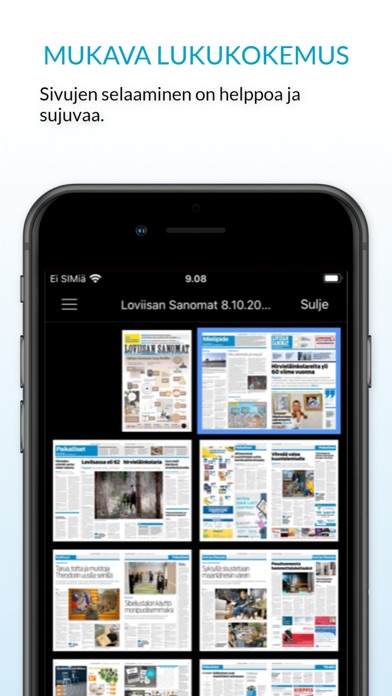 Loviisan Sanomat, päivän lehti Screenshot