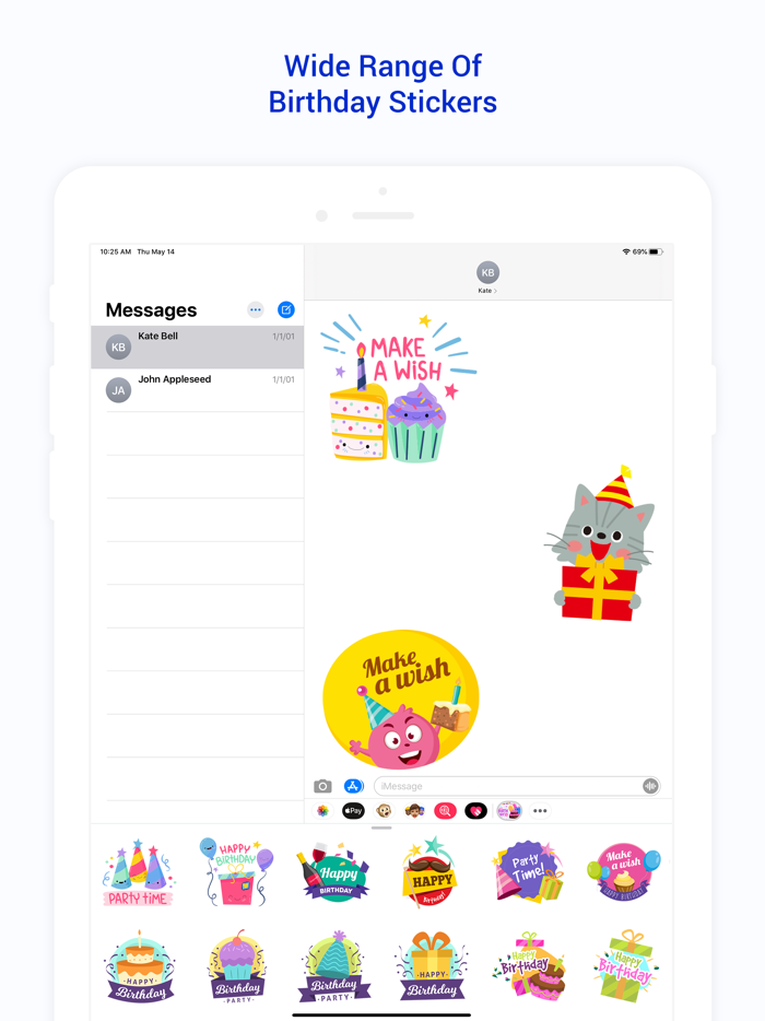 Adorable Birthday  Stickers