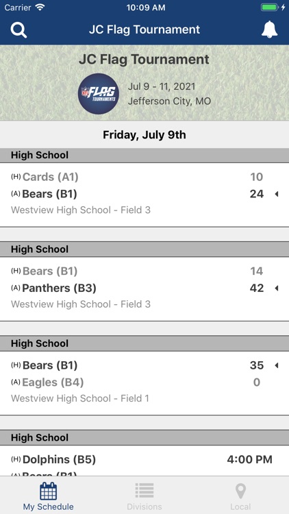 NFL FLAG Tournaments