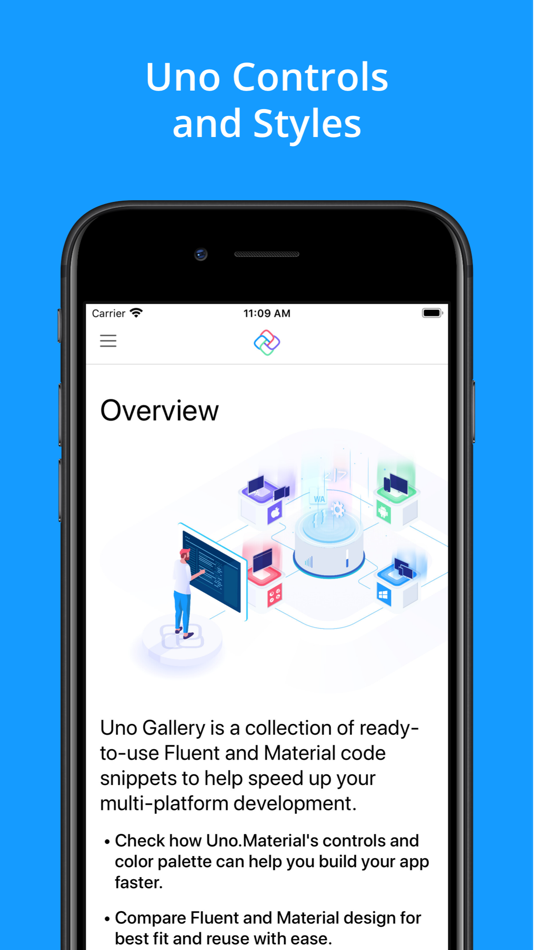 #1. Uno Gallery (iOS) بواسطة: Uno Platform Inc.