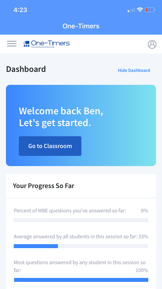 #1. One-Timers (iOS) 由: One-Timers Bar Review Course Inc.