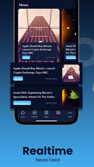BlockGains Crypto Portfolio iPhone screenshot 6 - Finance app