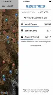 mapgenie: hzd map iphone screenshot 4