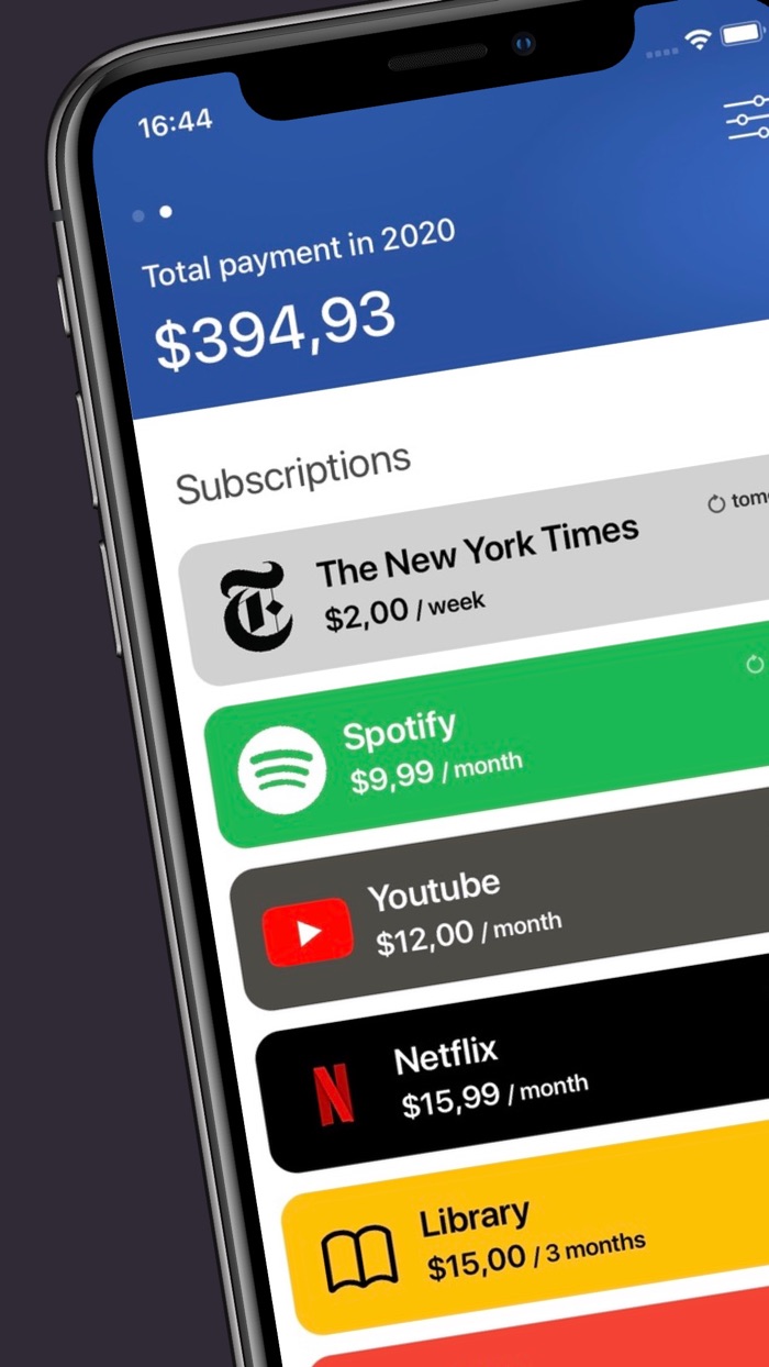 Kite - Subscription Tracker