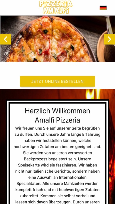 Pizzeria Amalfi Wallertheim Screenshot