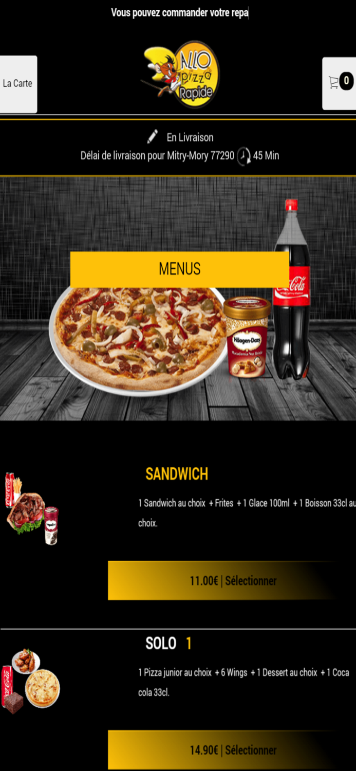 Allo Pizza Rapide Mitry