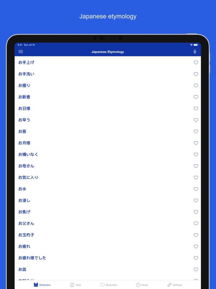 Japanese etymology dictionary