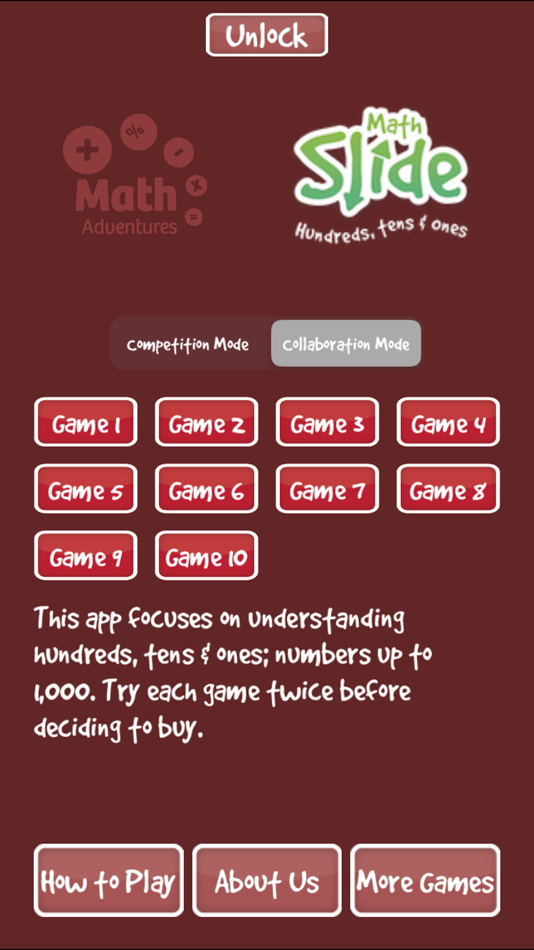 #1. Math Slide: hundred, ten, one (iOS) 게시자: Math Adventures