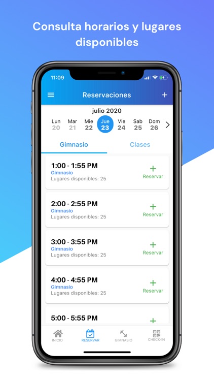Safe Gym - Reservaciones