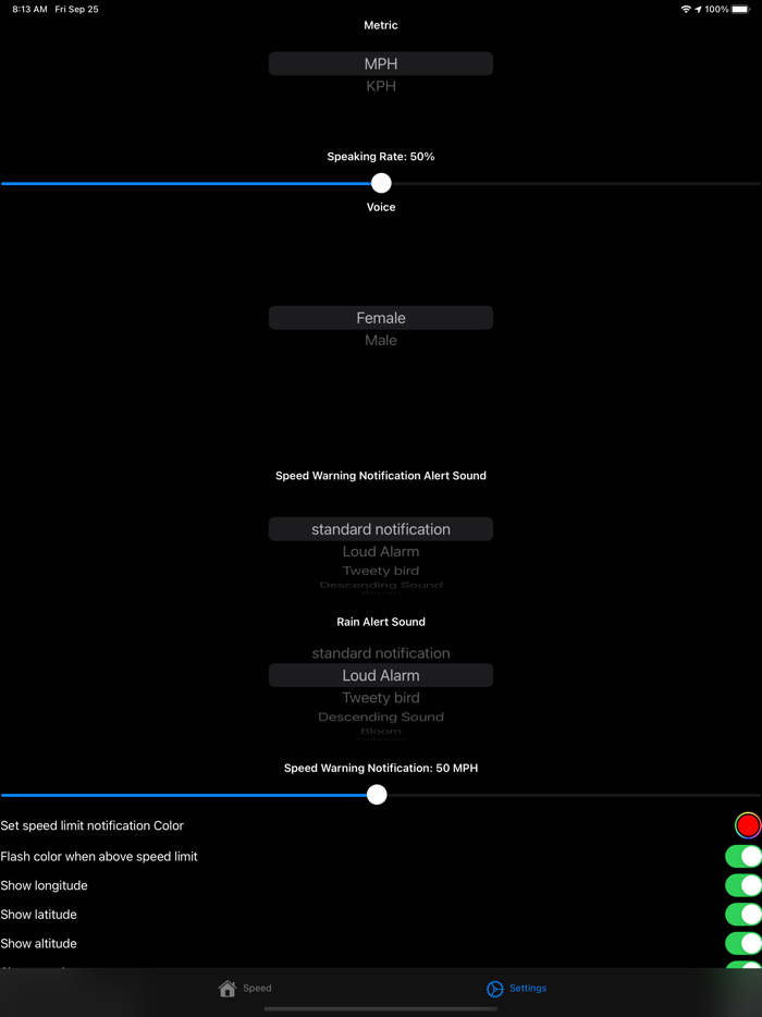 Talking Speedometer and HUD