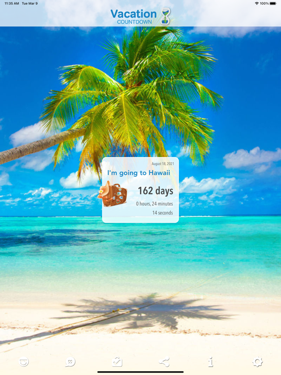 Vacation Countdown Appのおすすめ画像1