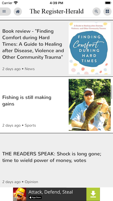 The Register-Herald iPhone screenshot 2 - News app