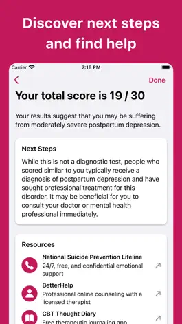 Game screenshot Postpartum Depression Test hack