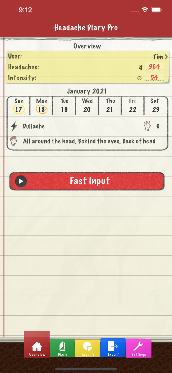 Headache Diary Pro
