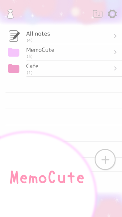 Screenshot #1 pour MemoCute-Japanese Cute Notepad