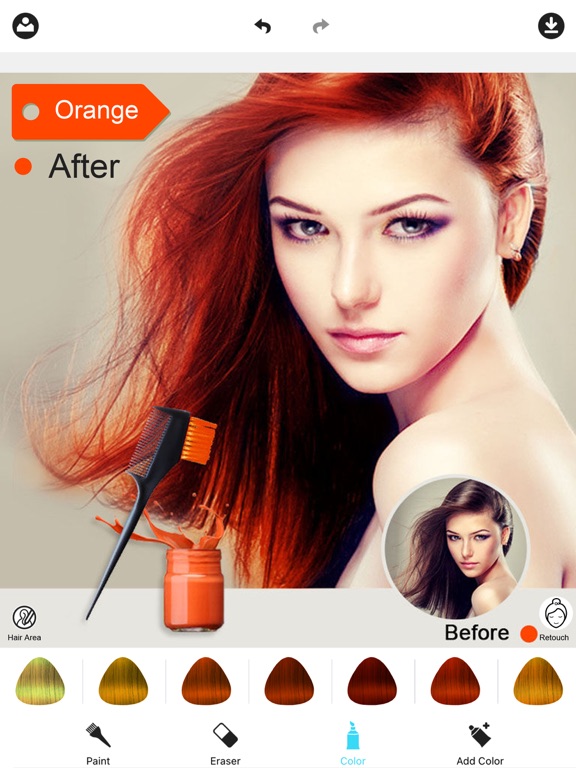Screenshot #4 pour Hair Color Dye -Hairstyles Wig