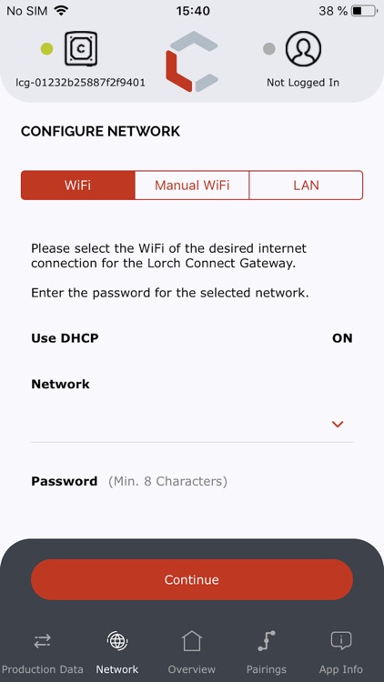 Lorch Connect Gateway App(LCG)