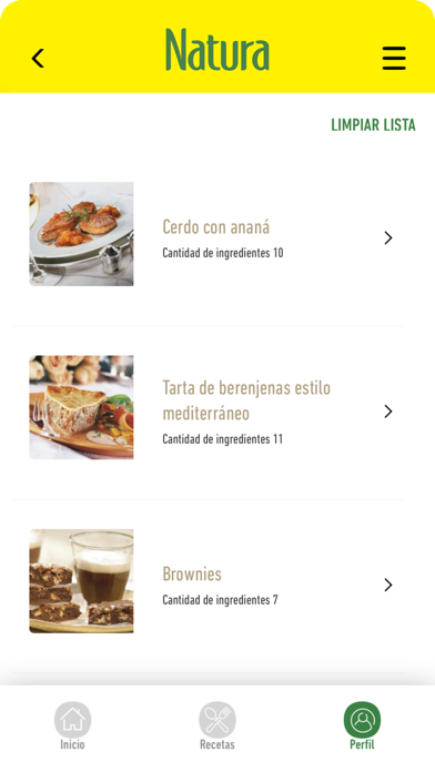 Recetas Natura Screenshot