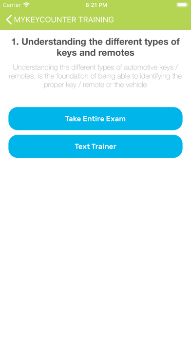 Training System Screenshot