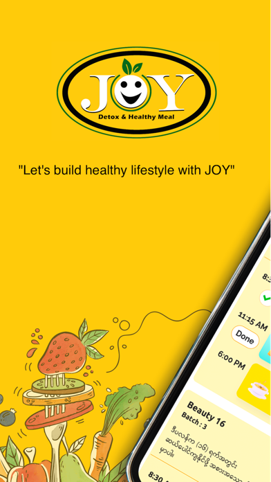 Joy Detox and Healthy Meal Screenshot