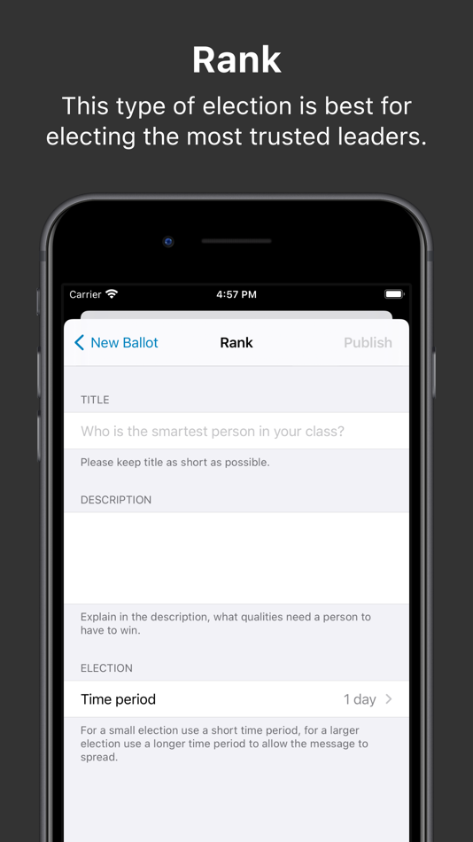 #3. VoteMeApp (iOS) 由: Evisoft, SRL